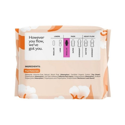 The Honey Pot, Organic Panty Liner with Wings, 20 Count