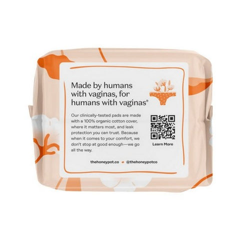 The Honey Pot, Organic Overnight Pads, 12 Count