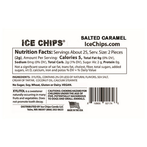 Ice Chips Candy, Salted Caramel, 1.76 Oz