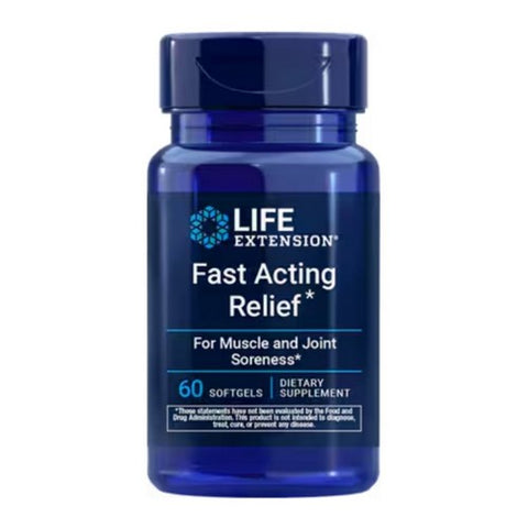 Life Extension, Fast Acting Relief, 60 Softgels