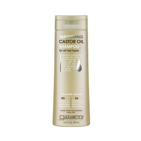 Giovanni Cosmetics, Smoothing Castor Oil Shampoo, 13.5 Oz