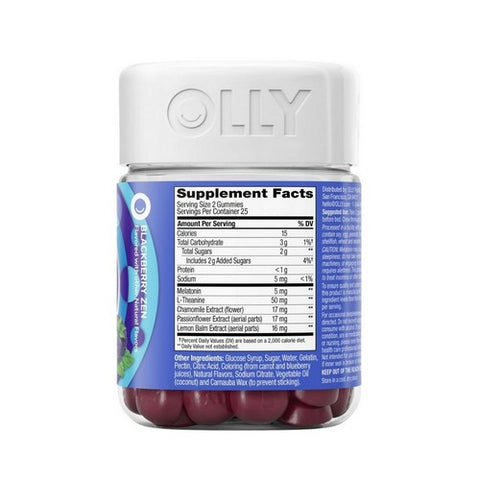 Olly, Extra Strength Sleep Gummies Blackberry, 50 Count