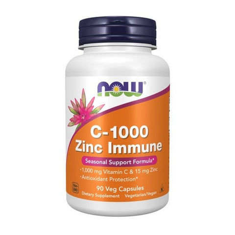 Now Foods, C-1000 Zinc Immune, 90 Veg Caps