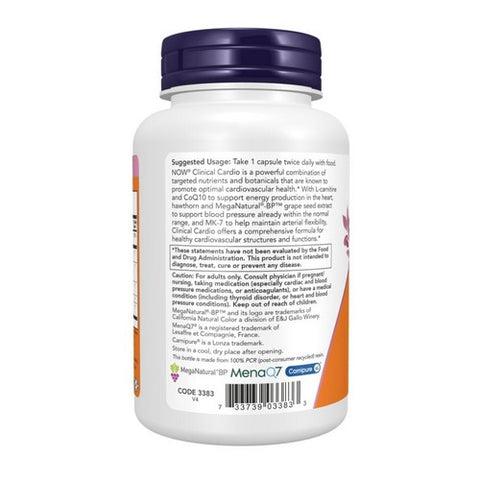 Now Foods, Clinical Cardio, 90 Veg Caps