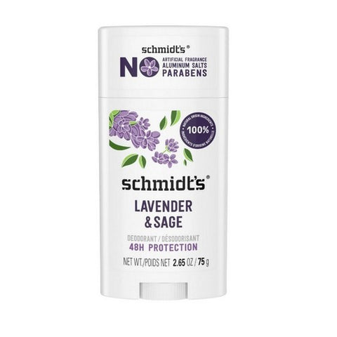 Schmidt's Deodorant, Lavender Plus Sage Natural Deodorant, 2.65 Oz