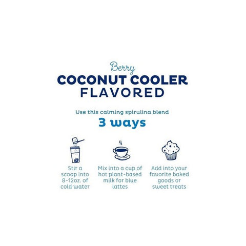 Kos, Organic Blue Spirulina Calming Berry Coconut, 9.4 Oz