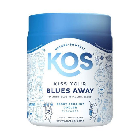 Kos, Organic Blue Spirulina Calming Berry Coconut, 9.4 Oz