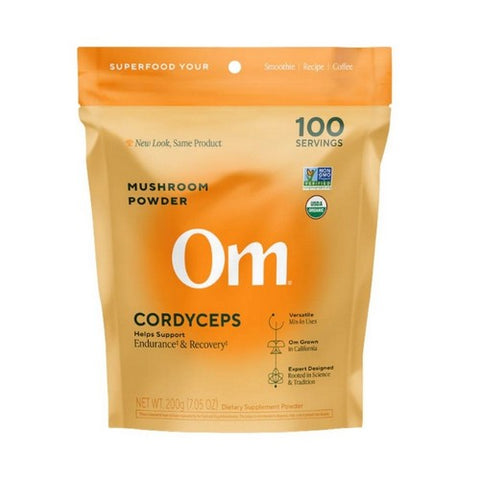 Om Mushrooms, Cordyceps Certified Organic Mushroom Powder, 7.05 Oz