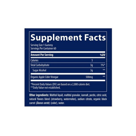 Trace Minerals, Apple Cider Vinegar Strawberry Melon, 60 Count