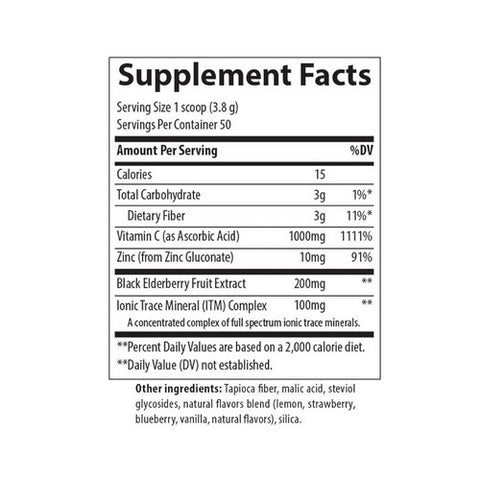 Trace Minerals, Elderberry Immunity Lemon Berry, 6.7 Oz