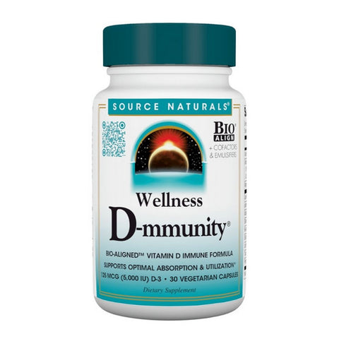 Source Naturals, Wellness D-mmunity, 30 Veg Caps
