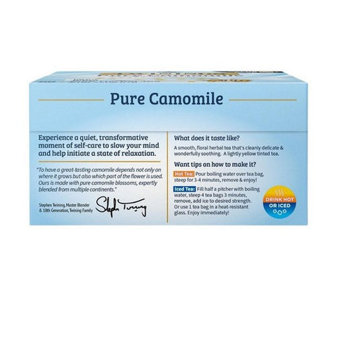 Twinings Tea, Pure Camomile Tea, 50 Bags (Case of 6)