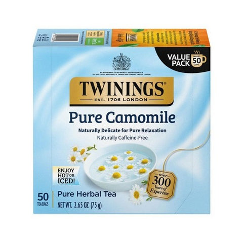 Twinings Tea, Pure Camomile Tea, 50 Bags (Case of 6)