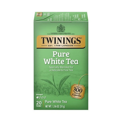 Twinings Tea, Fujian Chinese Pure White Tea, 20 Bags (Case of 6)