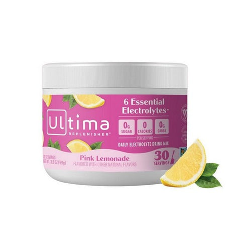 Ultima Replenisher, Pink Lemonade Electrolyte Drink Mix, 3.2 Oz