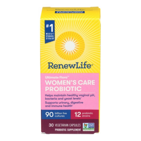 Renew Life, Ultimate Flora Women's Care Probiotic 90 Billion, 30 Capsules