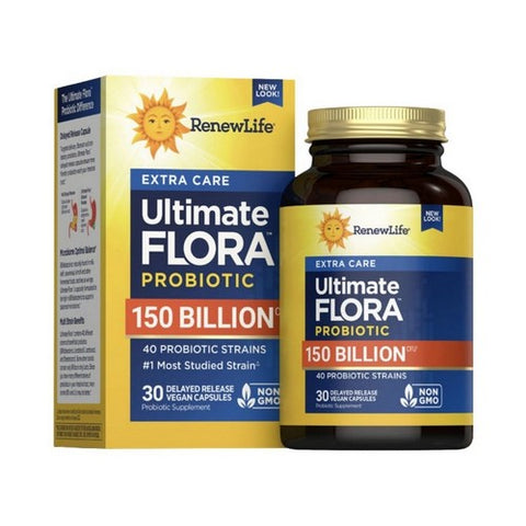 Renew Life, Extra Care 150 Billion 40 Strains Delayed Release, 30 Capsules