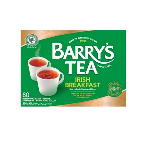 Barry's, Irish Breakfast Tea, 80 Count (Case of 6)
