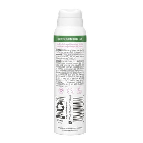 Schmidt's Deodorant, Natural Deodorant Spray Clean Powder, 3.2 Oz