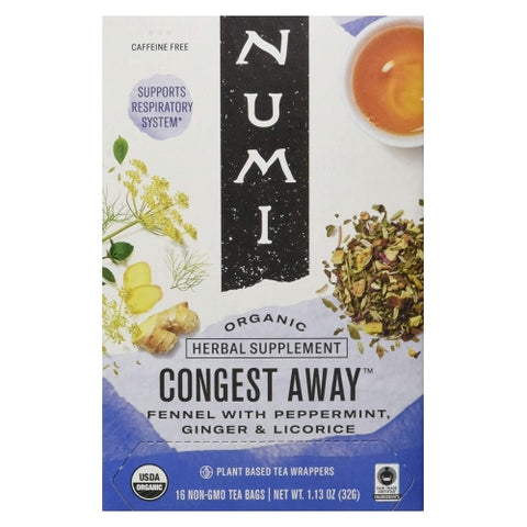 Numi Tea, Congest Away Tea, 16 Bags