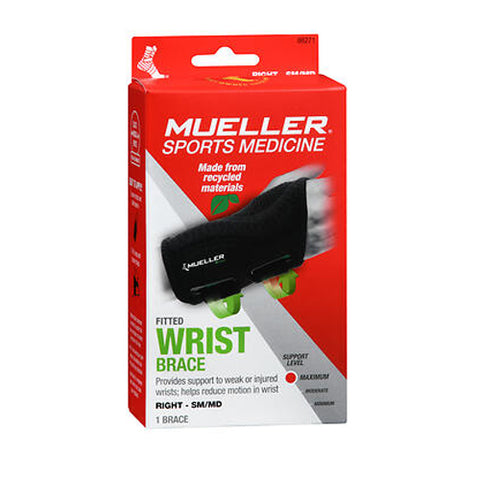 Mueller, Sports Medicine Fitted Wrist Brace Maximum Small Medium Right, 1 Each