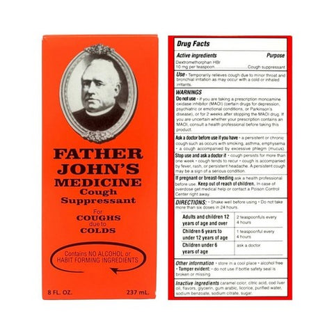 Father John's, Medicine Cough Suppressant, 8 Oz