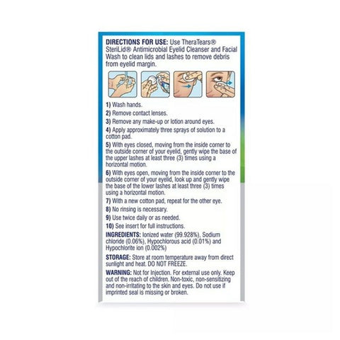 Chloraseptic, Sterilid Antimicrobial Eyelid Cleanser And Facial Wash, 2 Oz