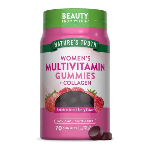 Nature's Truth, Women's Multivitamin + Collagen Gummies, 70 Count