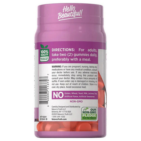 Nature's Truth, Beauty Collagen Type 1 + 3 Gummies, 60 Count