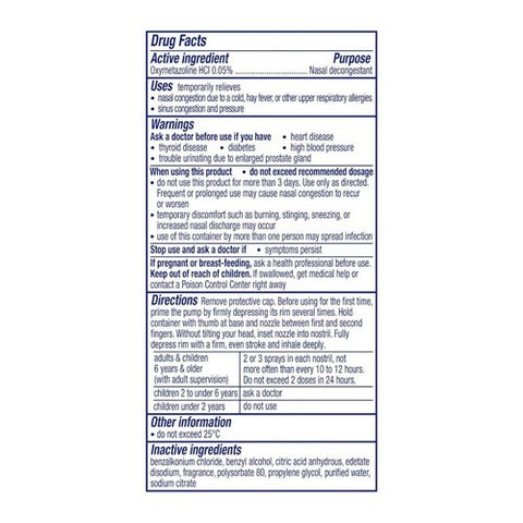 Crest, Sinex Severe Nasal Decongestant VapoCOOL Mist, 0.5 Oz