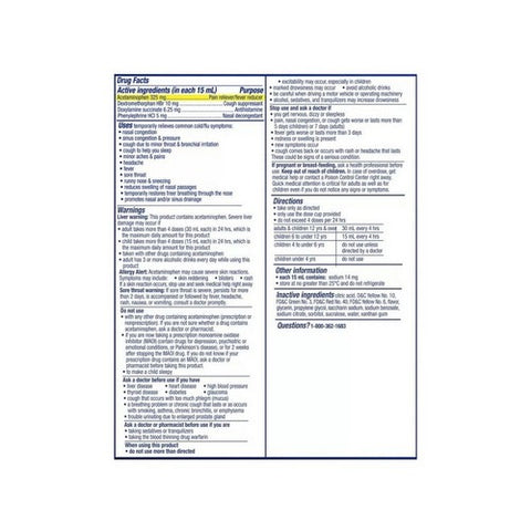 NyQuil, NyQuil Severe Cold & Flu Liquid Honey Flavor, 12 Oz