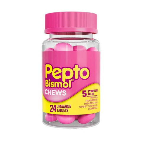Crest, Pepto-Bismol Chews Chewable, 24 Tabs