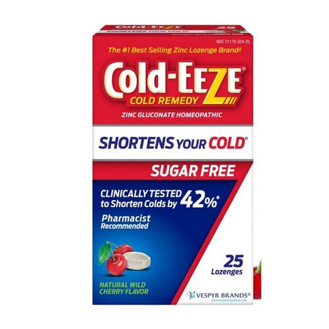Kaopectate, Cold-Eeze Lozenges Sugar Free Natural Wild Cherry Flavor, 25 Lozenges