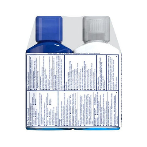 Mucinex, Fast-Max Day Time & Night Time Cold & Flu Liquid Maximum Strength, 12 Oz