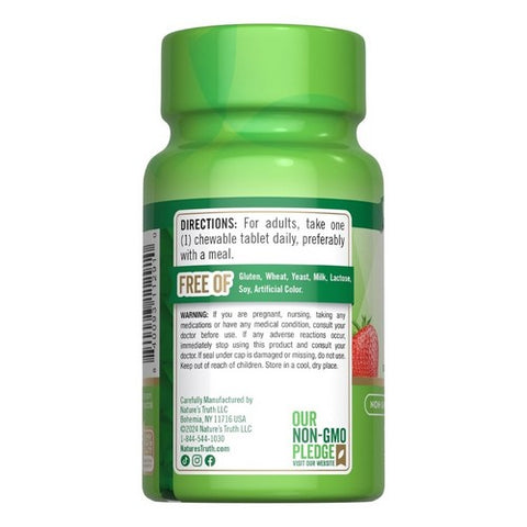 Nature's Truth, D3 Chewable Tablets Natural Berry Flavor, 100 Chews