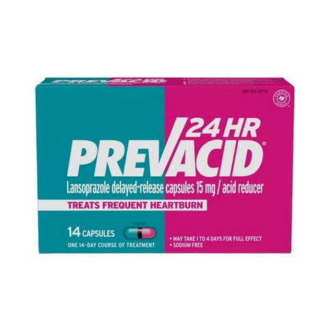 Prevacid, 24 Hr Acid Reducer, 15mg, 14 Capsules