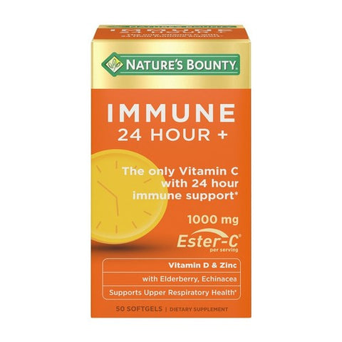 Nature's Bounty, Immune 24 Hour Plus, 50 Softgels