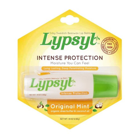 Brisk, Intense Protection Lip Balm Original Mint, 0.10 Oz