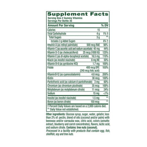Vitafusion, Natural Multivites Berry & Peach Orange, 70 Gummies
