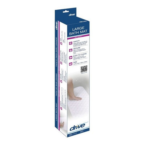 Drive Medical, White Bathtub Shower Mat, 1 Count