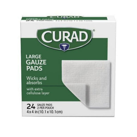 Curad, Avant Gauze Pads 4 Inches X 4 Inches, 24 Count