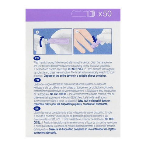 Unistik 3, Comfort Safety Lancets 28 Gauge, 50 Count