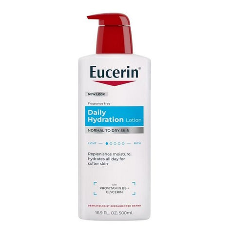 Eucerin, Daily Hydration Lotion Fragrance Free, 16.9 Oz
