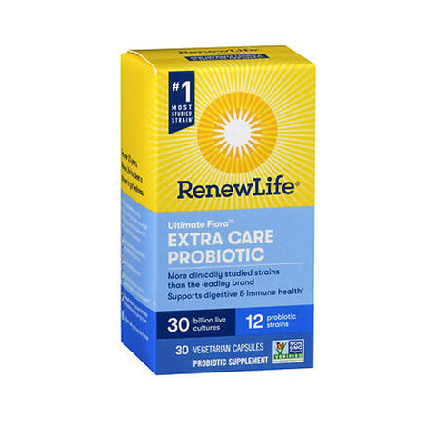 Renew Life, Extra Care Ultimate Flora Probiotic, 30 Vegetable Capsules