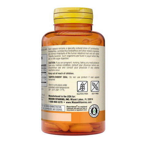 Mason, Probiotic Acidophilus With Pectin, 100 Caps