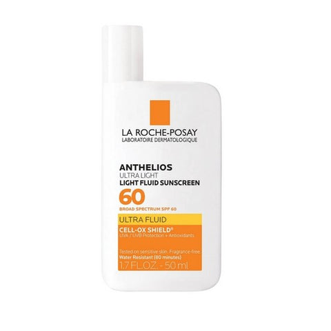 La Roche-Posay, Anthelios Ultra Light Fluid Facial Sunscreen SPF 60, 1.7 Oz