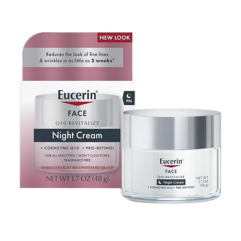 Eucerin, Q10 Anti-Wrinkle + Pro-Retinol Night Cream, 1.7 Oz