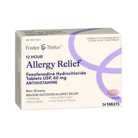 Sunmark, Allergy Relief, 60 mg, 24 Tabs