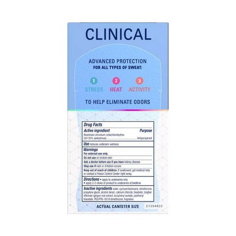 Crest, Secret Clinical Strength Antiperspirant Clear Gel Completely Clean, 1.6 Oz