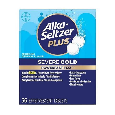 Bayer, Alka-Seltzer Plus Cold, 36 Tabs